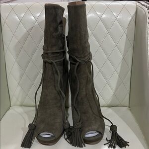 Michael Kors Chic Suede Women's Peep-Toe Boots